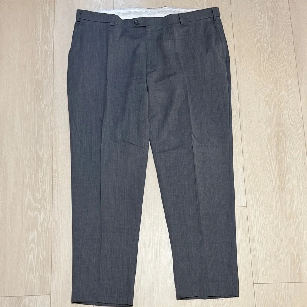 Joseph Abboud Classic Gray Wool Trousers